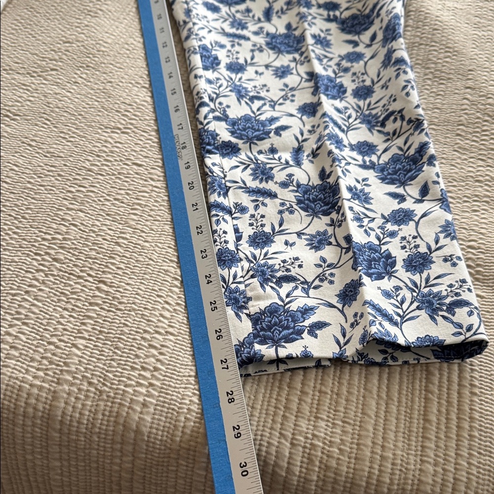 Talbots Blue Floral Women Pants - Picture 3 of 11